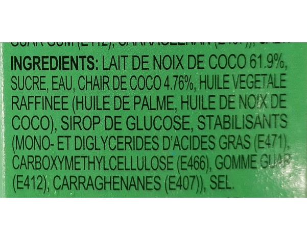 GLACE A LA NOIX DE COCO 5 P. ****
