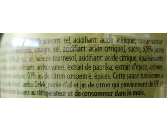 SAUCE TUNISIENNE