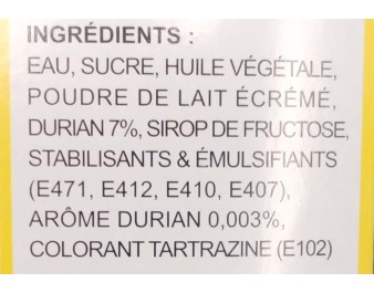 GLACE AU DURIAN 5 P. ****
