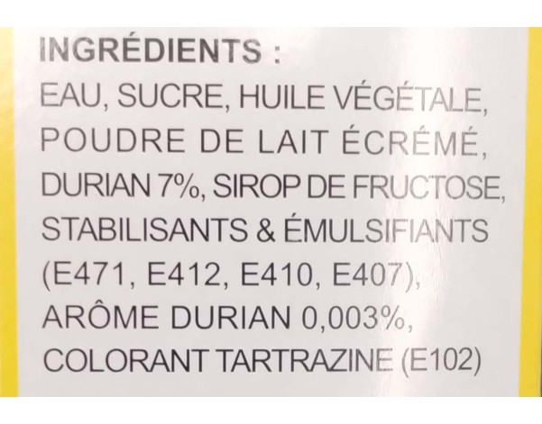 GLACE AU DURIAN 5 P. ****