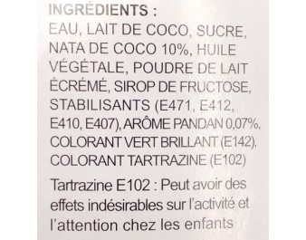 GLACE AU PANDAN ET A LA NOIX DE COCO 5 P. ****
