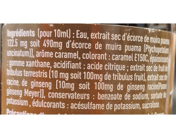 SIROP BOIS BANDE AROME CARAMEL