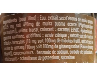 SIROP BOIS BANDE AROME FRAISE