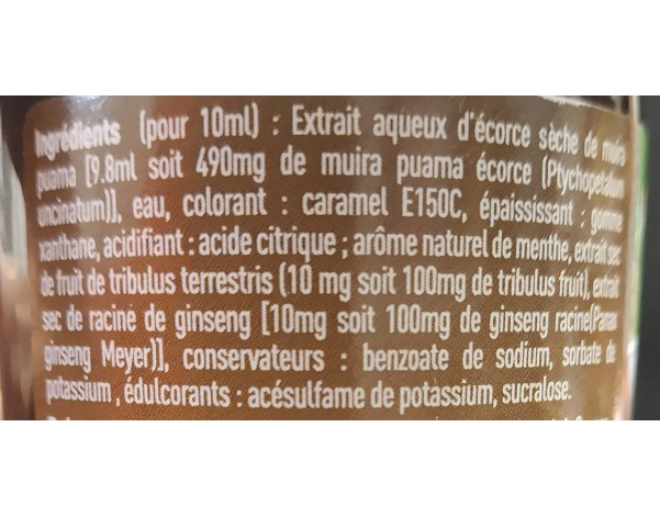 SIROP BOIS BANDE AROME MENTHE