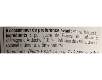 SIROP CHATAIGNE