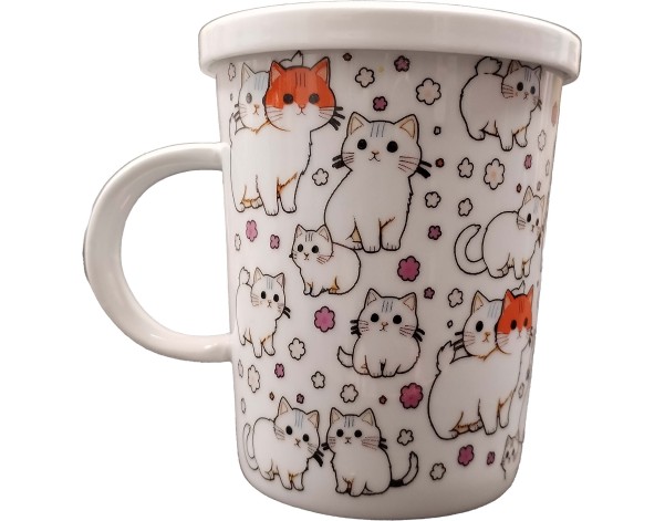 TASSE A THE CHATS 9.5 X 11 CM