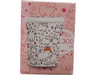 TASSE A THE CHATS 9.5 X 11 CM