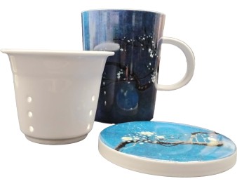 TASSE A THE MAGNOLIA BLAUW 9,5 X 11 CM