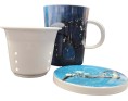 TASSE A THE MAGNOLIA BLAUW 9,5 X 11 CM