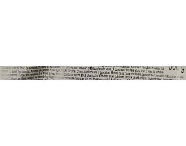VERMICELLE DE PATATE DOUCE