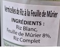 VERMICELLE DE RIZ A LA FEUILLE DE MURIER