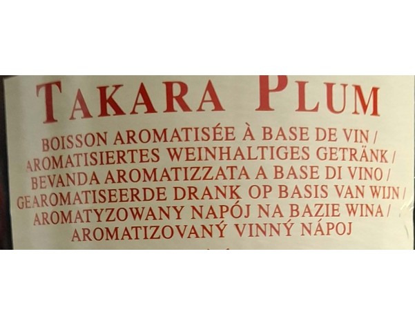 VIN DE PRUNE 10° (TAKARA ORIGINAL)