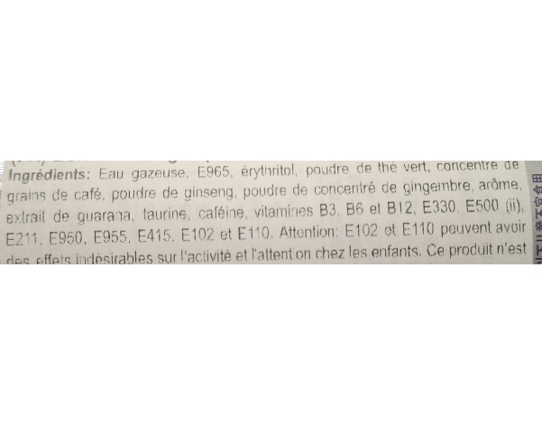 BOISSON ENERGISANTE A LA PASSION