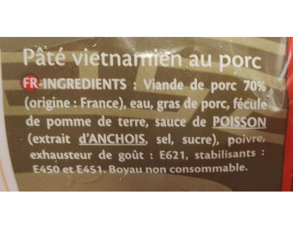 PATE DE PORC QUE HUONG