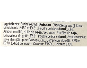 BATONNET DE SURIMI KIBUN NARUTO MAKI ****