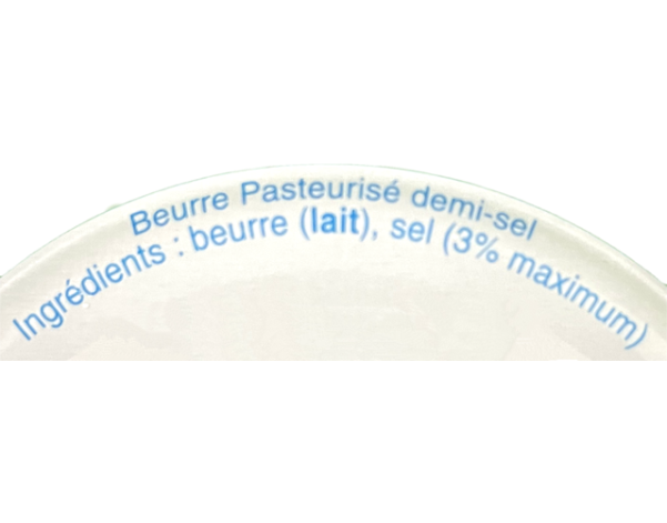 BEURRE DEMI SEL