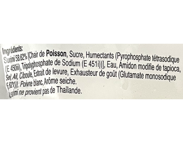 BOULETTE DE POISSON ET CALAMAR ****