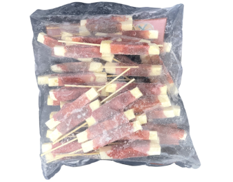 BROCHETTE DE BOEUF AU FROMAGE HALAL 50 P. ****