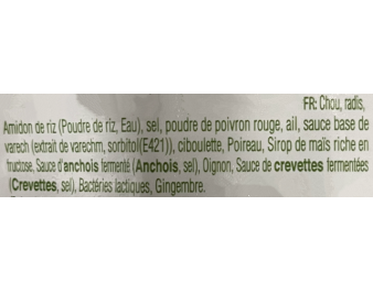 CHOUX CHINOIS PIMENTE KIMCHI COUPE