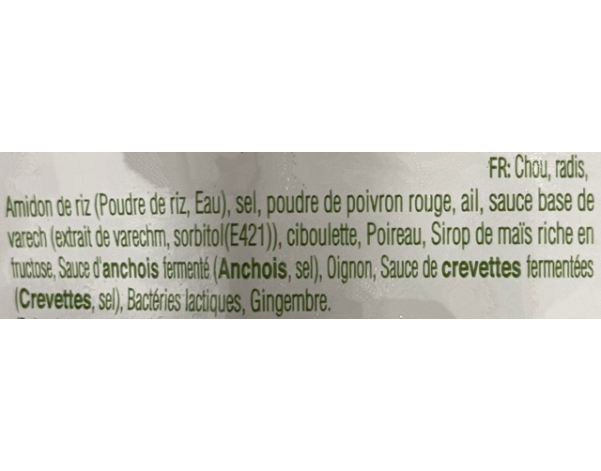 CHOUX CHINOIS PIMENTE KIMCHI COUPE