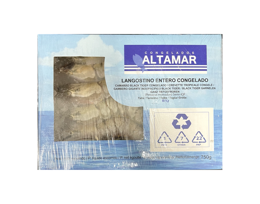 PROMO CREVETTES ENTIERES 8/12 ****