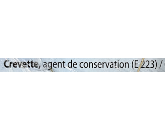 CREVETTES ENTIERES 8/12 ****