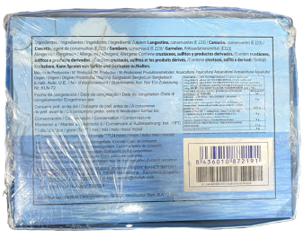 CREVETTES ENTIERES 8/12 ****