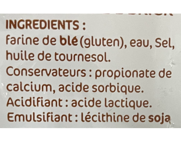 FEUILLE DE BRICK 30 CM 10 P.