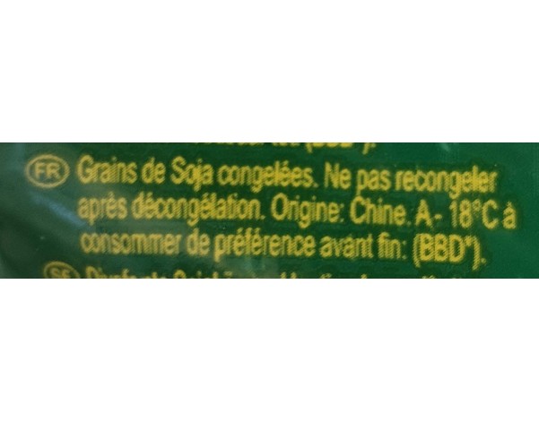 GRAINE DE SOJA ECOSSEE (EDAMAME) ****