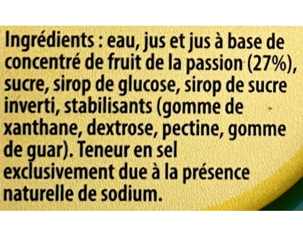 GLACE SORBET PASSION (MARACUDJA) ****