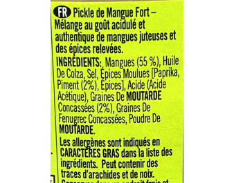 MELANGE A LA MANGUE ET AU PIMENT FORT