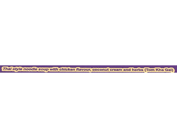 NOUILLES AU POULET TOM KHA GAI