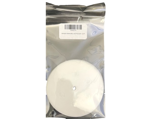 PAPIER PERFORE 2,95 POUCES  25 P.