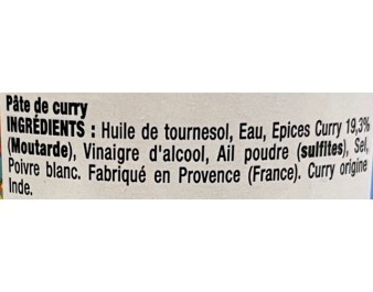 PATE DE CURRY