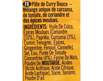 PATE DE CURRY MOYEN