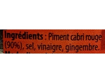 PATE DE PIMENT ROUGE CABRI