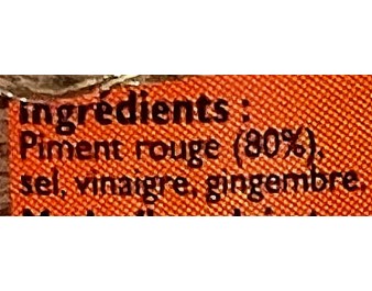 PATE DE PIMENT ROUGE
