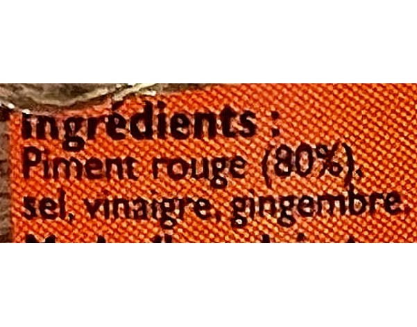 PATE DE PIMENT ROUGE