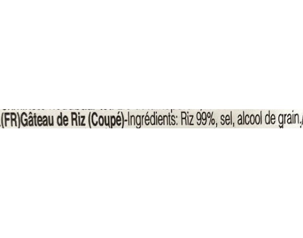 PATE DE RIZ COUPE
