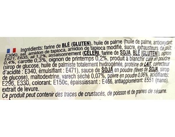 NOUILLES AUX LEGUMES