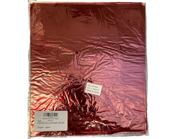PAPIER CELLOPHANE ROUGE