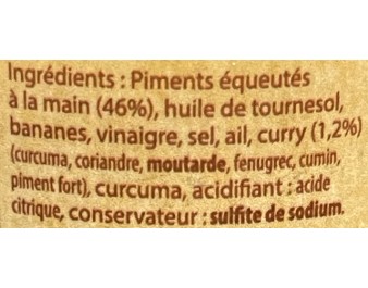 PATE DE PIMENT AU CURRY