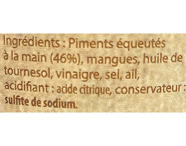 PATE DE PIMENT DOUX