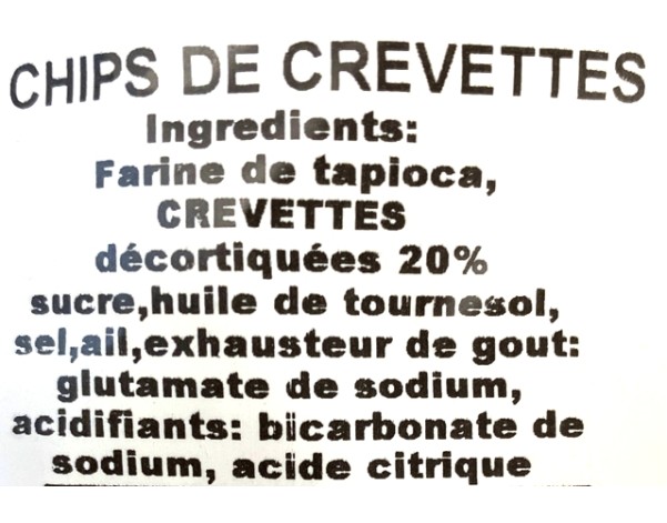 CHIPS DE CREVETTES