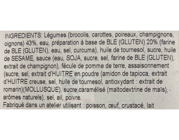 NOUILLES SAUTEES AUX LEGUMES