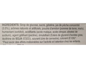 BONBON GUMMY PECHE