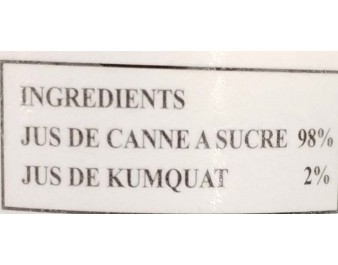 JUS DE CANNE A SUCRE ****