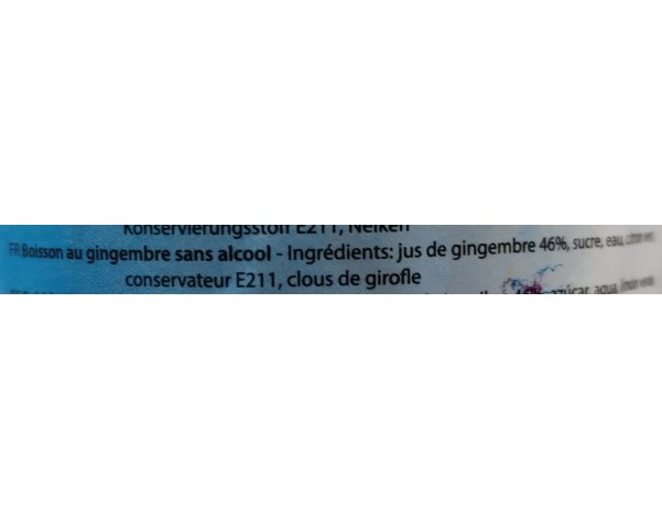 JUS DE GINGEMBRE