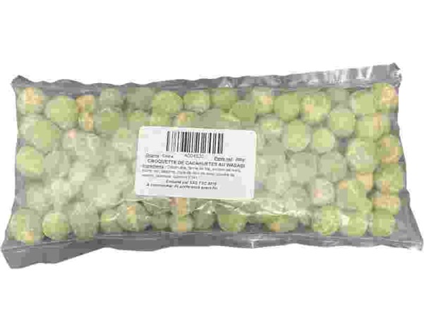 CROQUETTES DE CACAHUETES A LA MOUTARDE WASABI