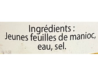FEUILLE DE MANIOC RAVITOTO